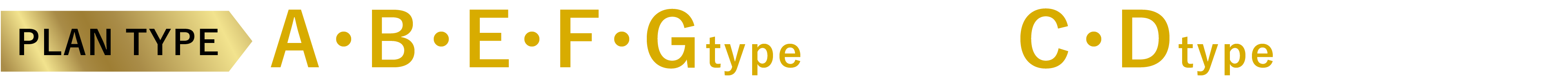 残りプランタイプ。A・B・E・F・Gタイプ完売！C・Dタイプ残り1邸！