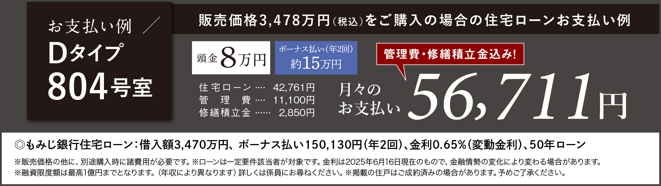 ローン支払い例